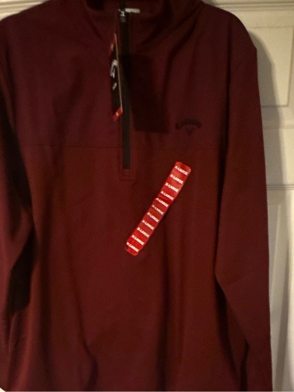 Callaway Men's Maroon Quarter-Zip Performance Pullover